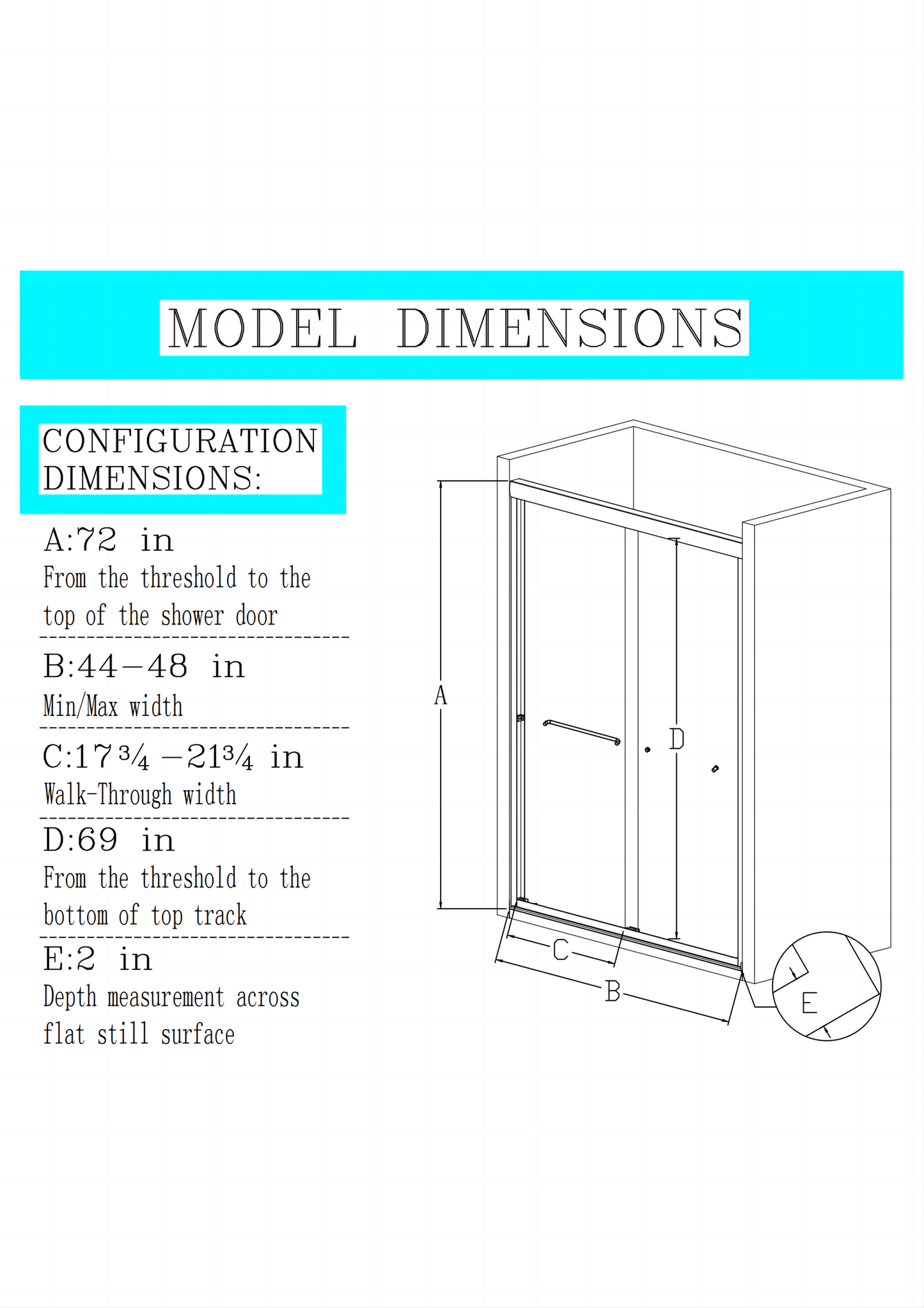 Sleek Chrome Semi-Frameless Double Sliding Shower Door