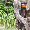 Rustic Tree Trunk Fountain with Light - Perfect for Your Garden