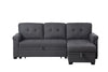 Cozy Gray Reversible Sleeper Sofa with Storage Chaise