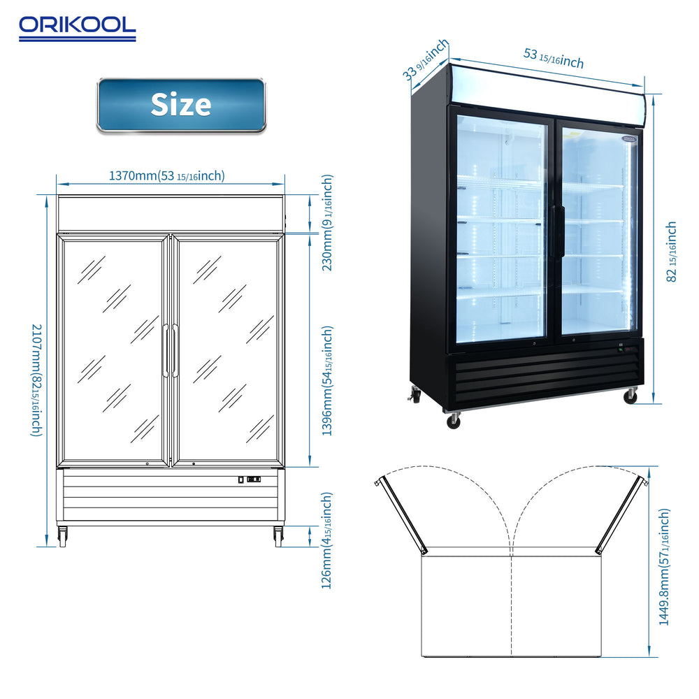 ChillMaster Commercial Glass Freezer