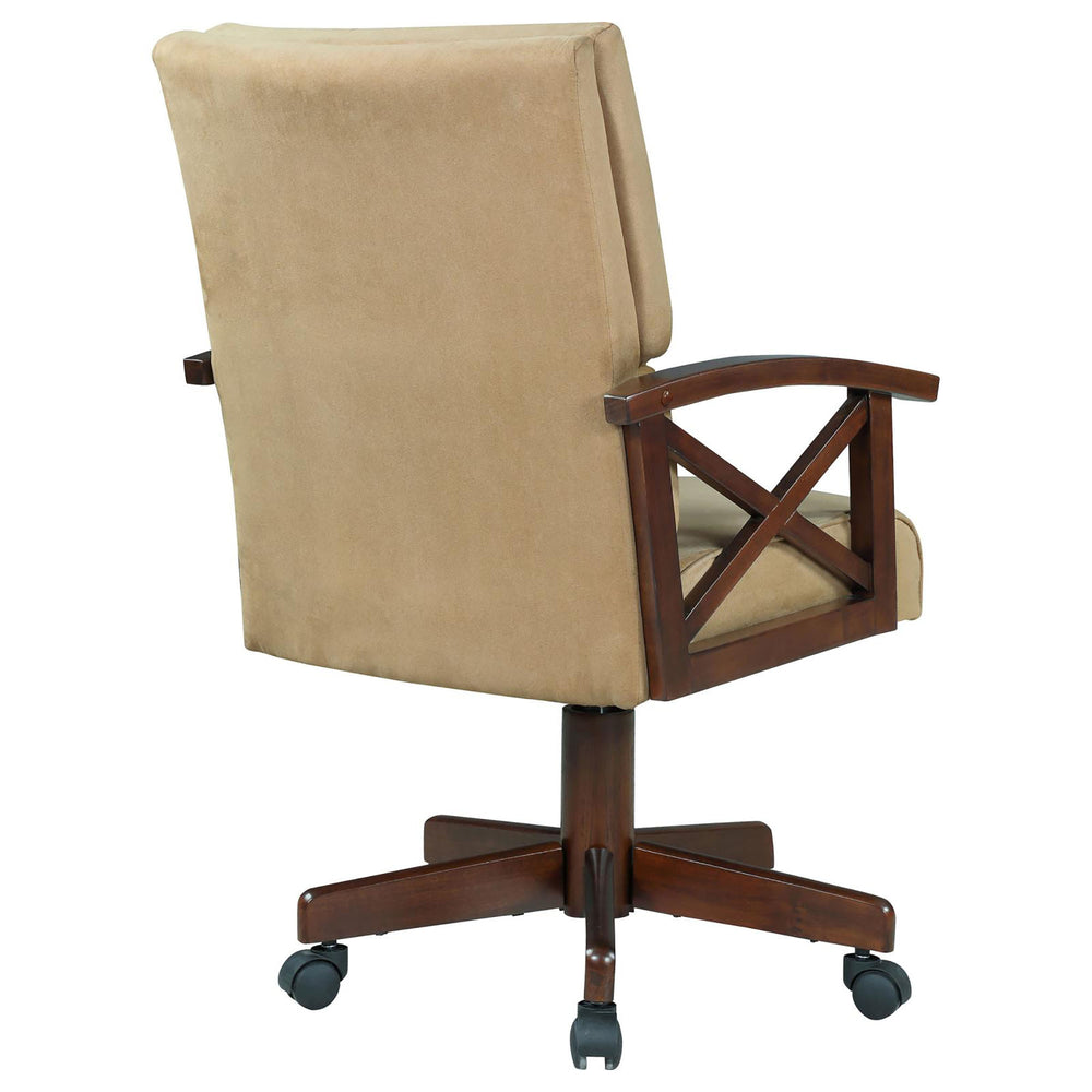 Cozy Tobacco Gaming Chair on Wheels