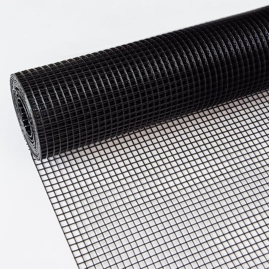 Black Vinyl Coated Hardware Cloth - Versatile Fencing for Poultry and Home Projects