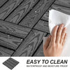 Versatile Dark Grey Deck Tile Set