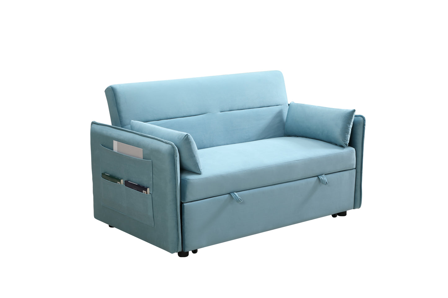 Cozy Convert-A-Seat Sofa Bed with Pillows and Pockets