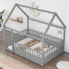 Playful Wooden House Bed for Kids