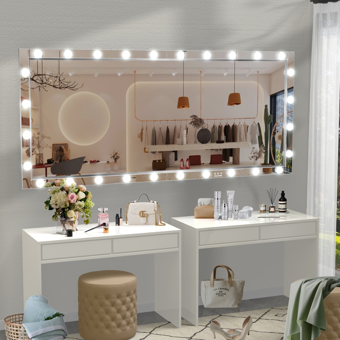 Glam Light-Up Full-Length Mirror