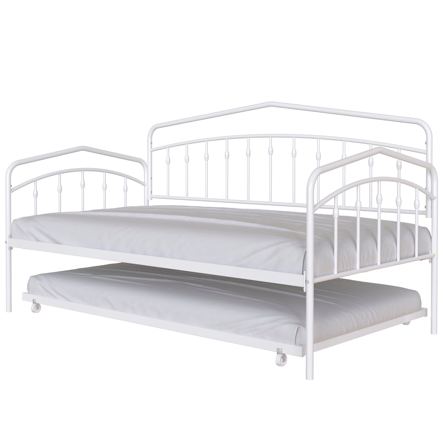 Fox Twin Daybed with Trundle - White Bliss