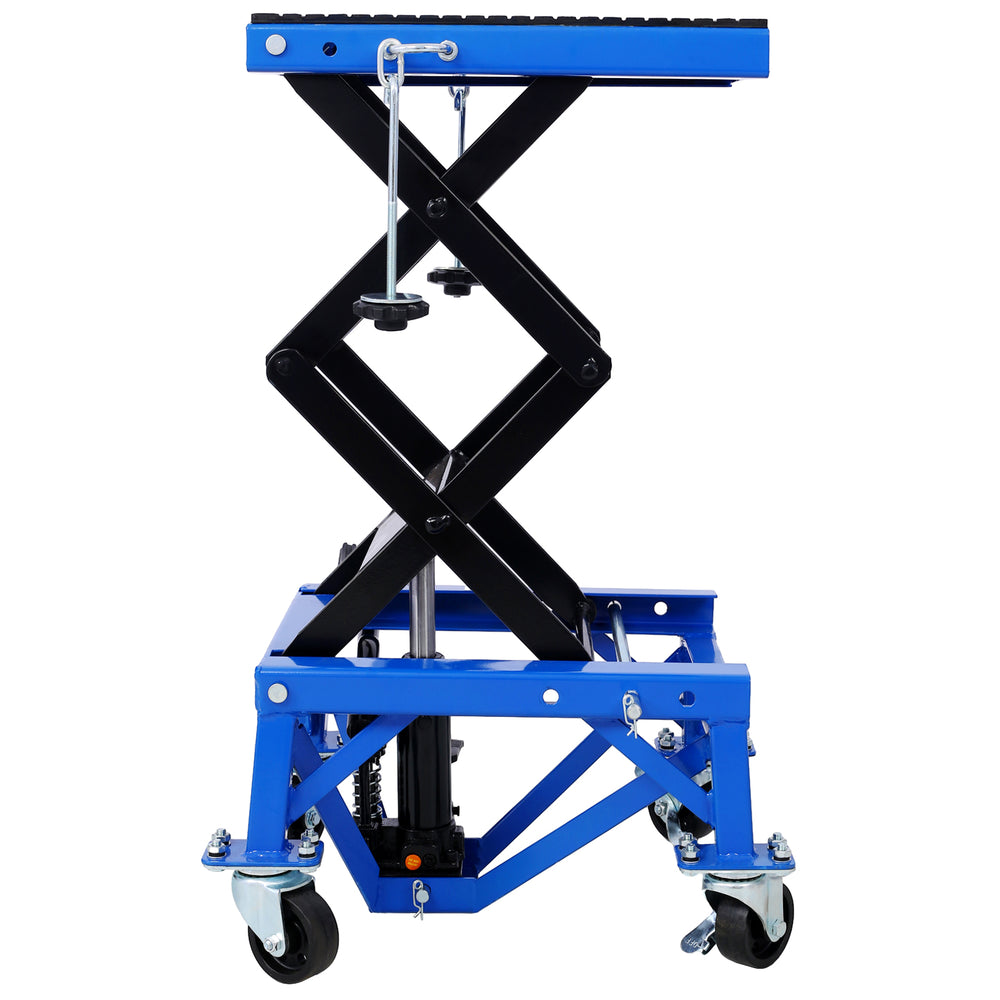 Blue Hydraulic Motorcycle Scissor Lift Jack