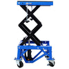 Blue Hydraulic Motorcycle Scissor Lift Jack