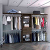 Stylish Walnut Closet Organizer