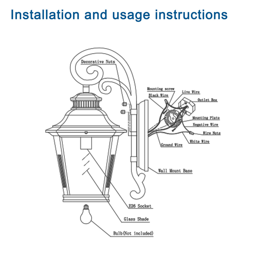 Brighten Up Outdoor Elegance: Versatile Wall Sconce Light