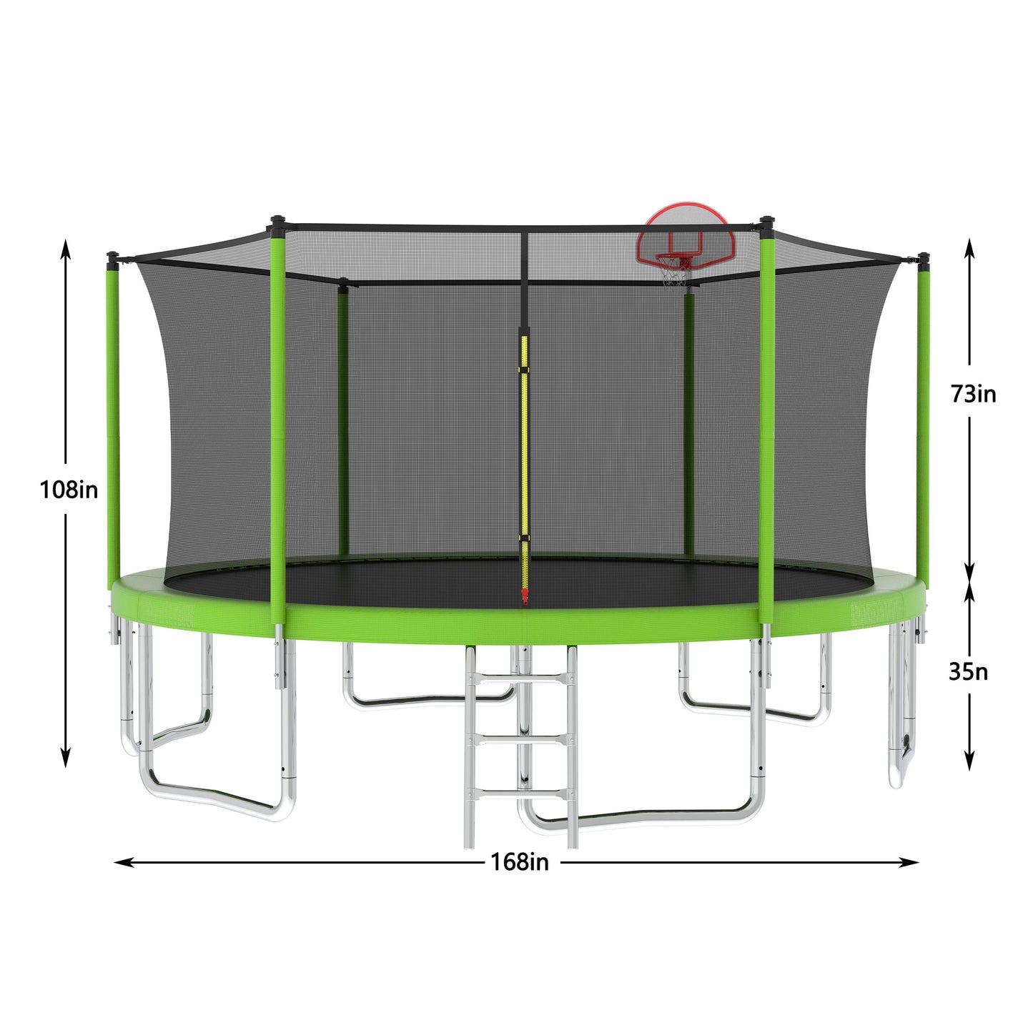 Jump & Play Trampoline for Kids with Safety Net