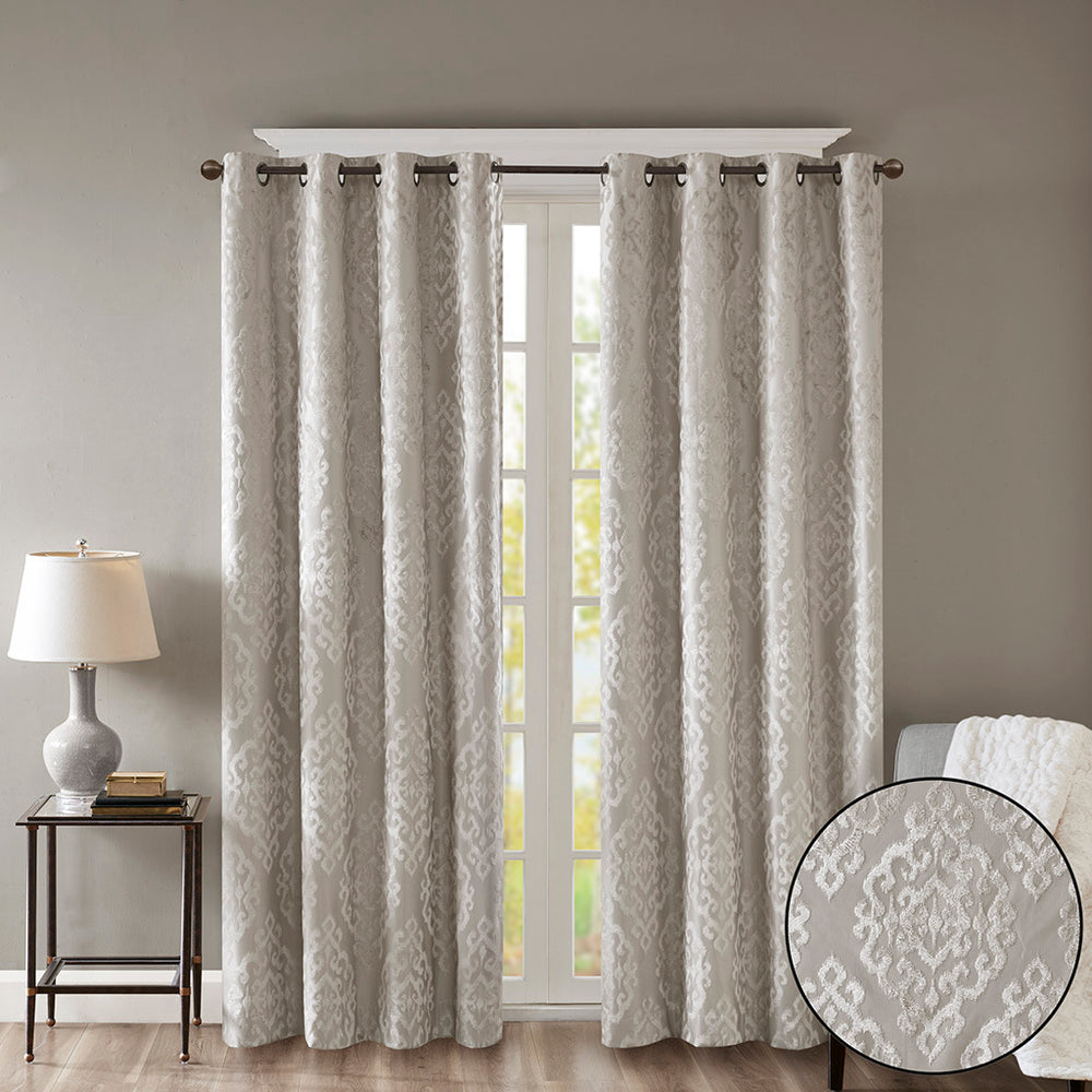 Cozy Blackout Jacquard Curtain Panel