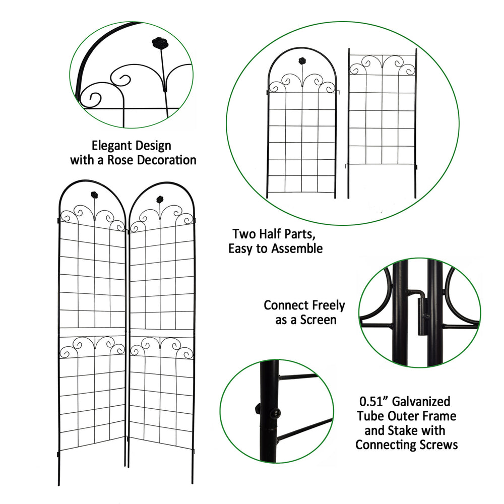 Rust-Resistant Garden Trellis Set