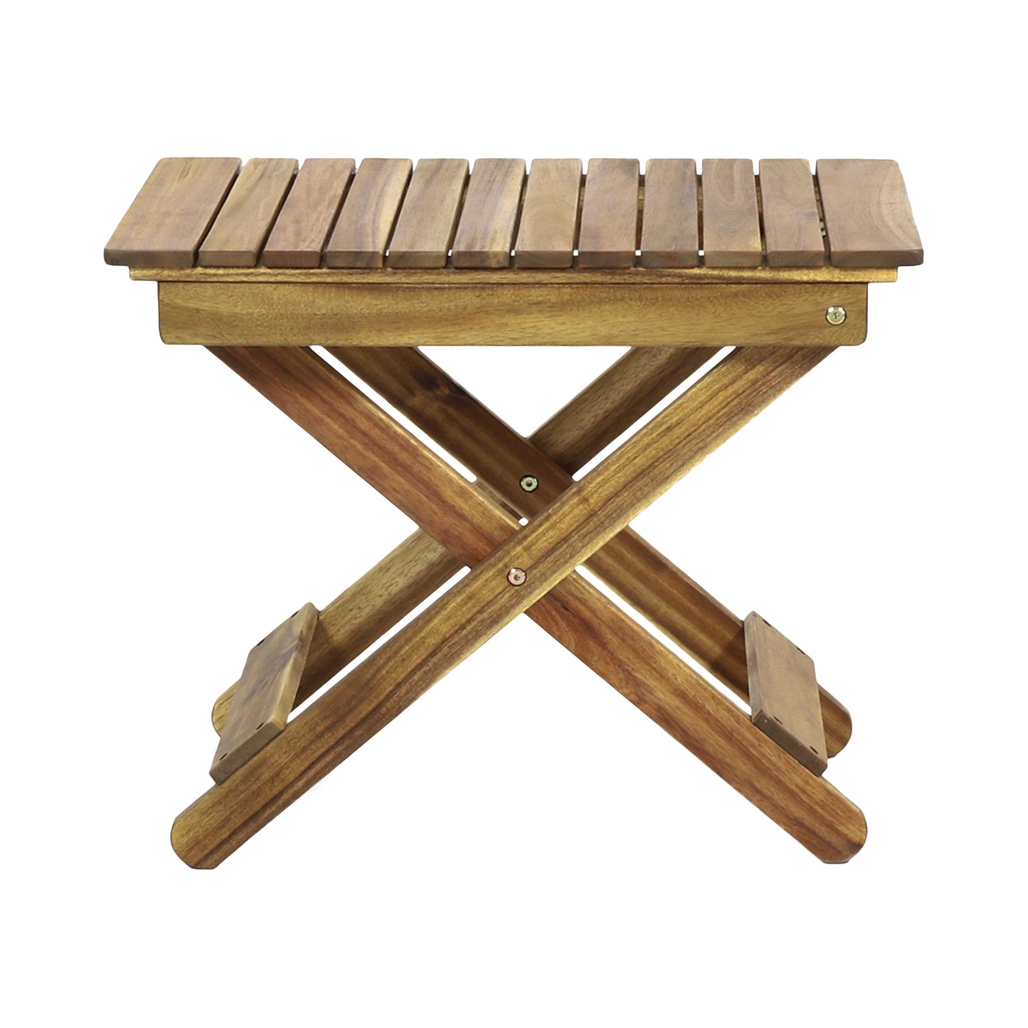 Charming Foldable Wooden Side Table for Outdoor Relaxing