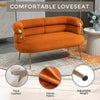 Chic Mini Loveseat in Orange