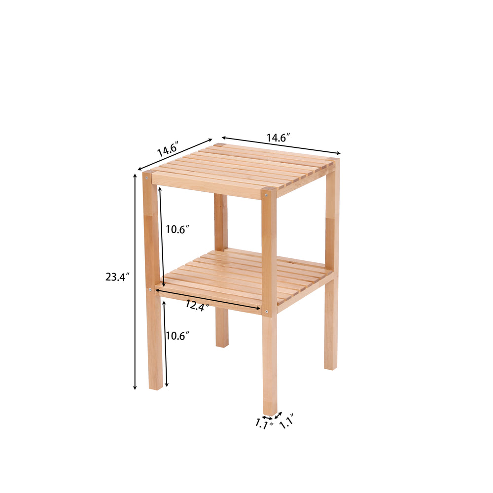 Versatile Birch Corner Shelf