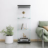 Chic Black Glass Display Cabinet