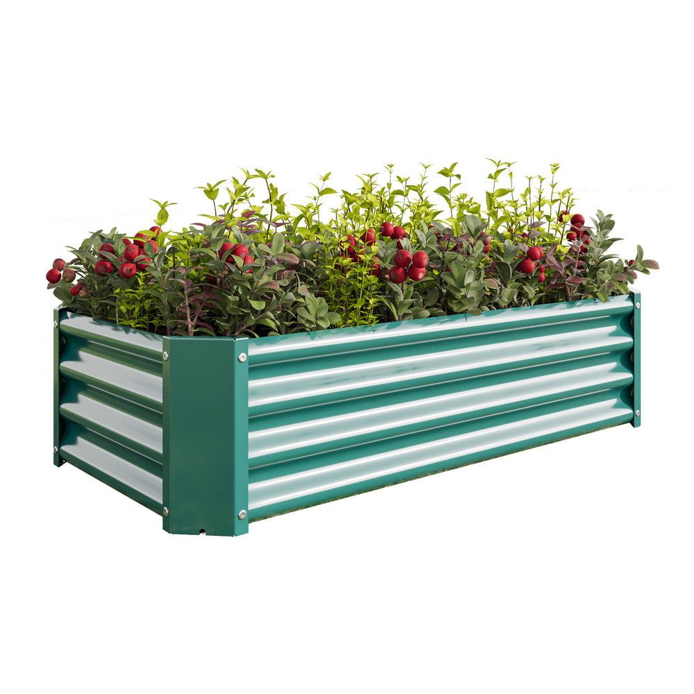 Veezyo Rectangular Metal Garden Bed - Perfect for Flowers & Veggies!