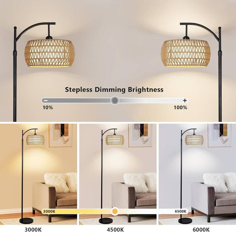 Cozy Glow Arc Lamp with Remote