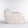 Cozy Teddy Bean Bag Chair in Ivory White