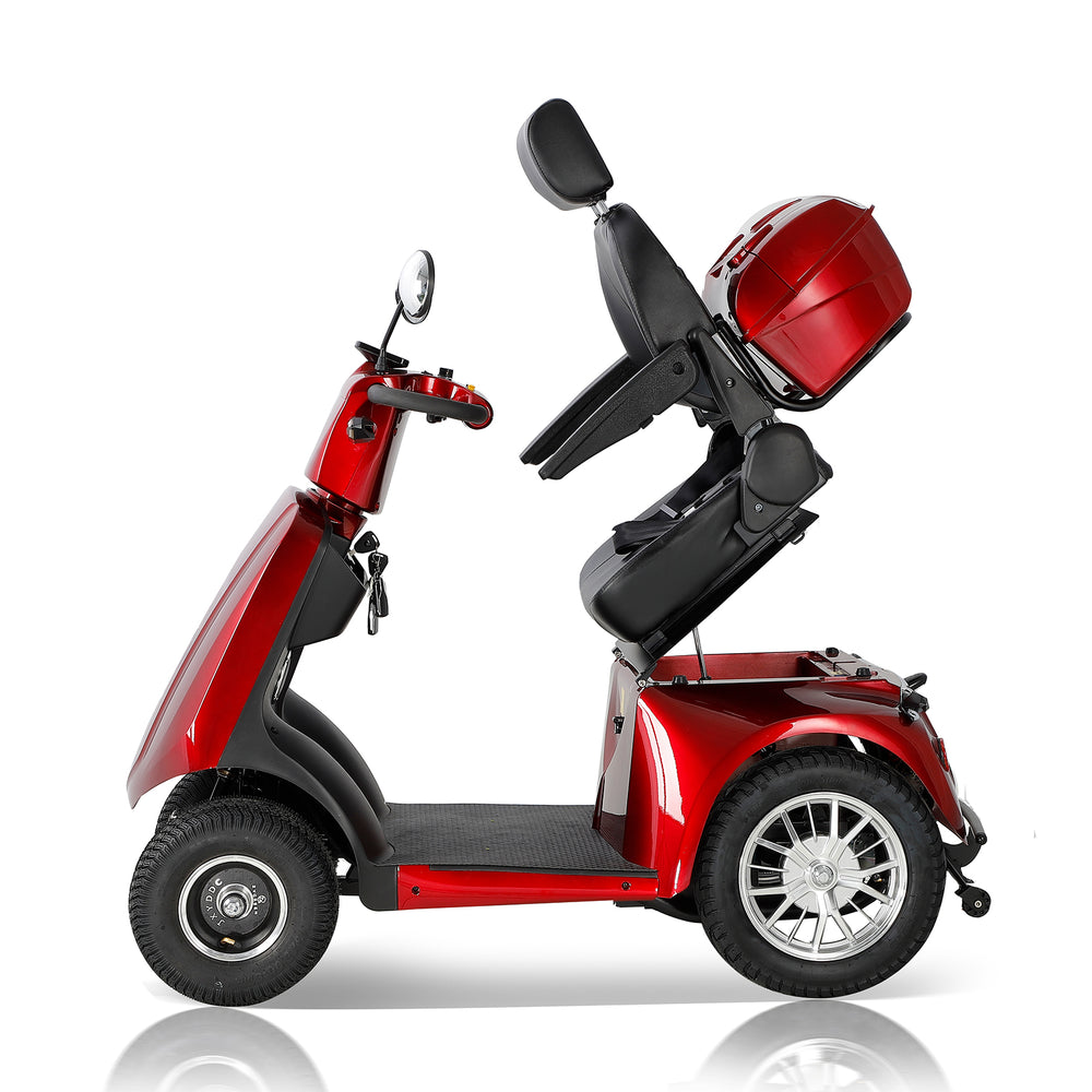 Swift Ride 4-Wheel Scooter for Adults & Seniors - Red