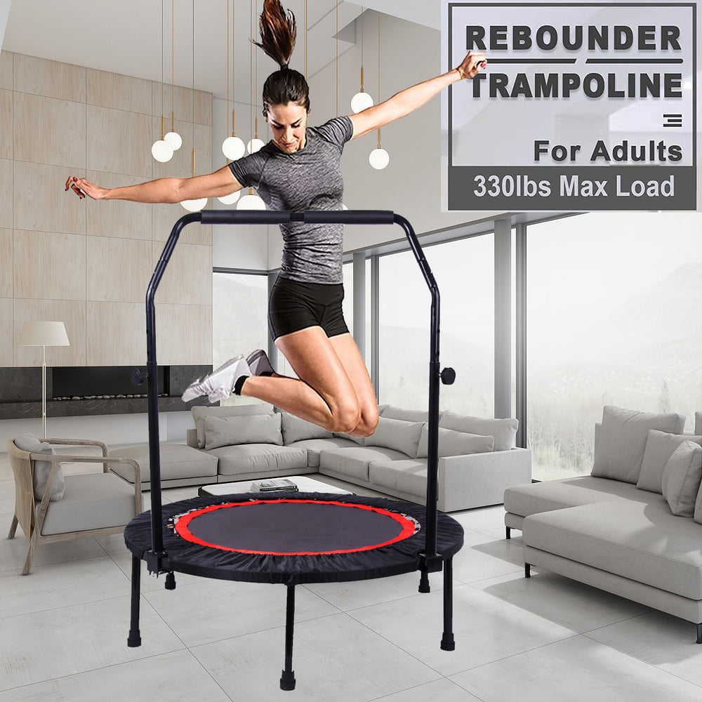 JumpFit Mini Trampoline for Everyone - Safe Indoor Workout Fun!