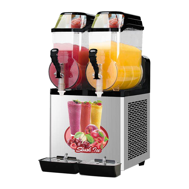 Chill & Sip Slushy Maker: Double Tank Margarita Machine for Cafes & Bars