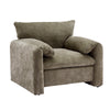 Cozy Green Chenille Lounge Chair