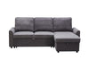 Cozy Contemporary L-Shaped Sofa Bed with Storage and Chaise