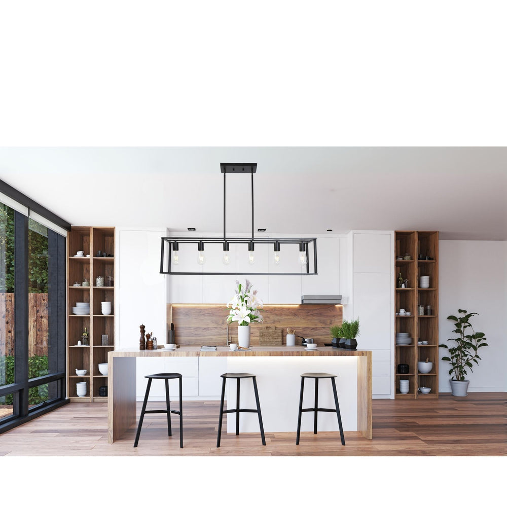 Chic Industrial Rectangle Pendant Light