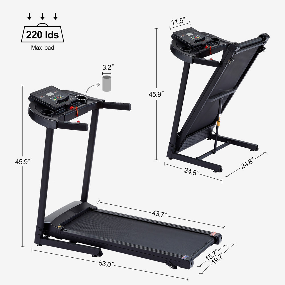 SmartFit Folding Treadmill – Your Home Workout Hub!