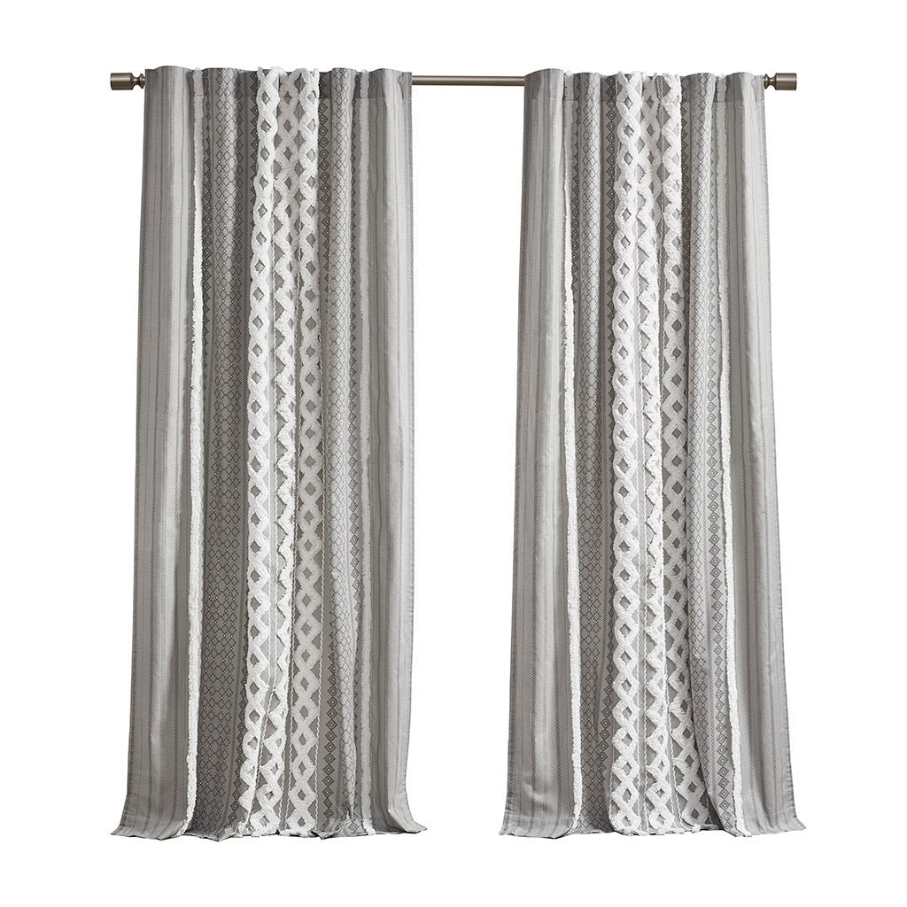 Chic Cotton Stripe Curtain Panel