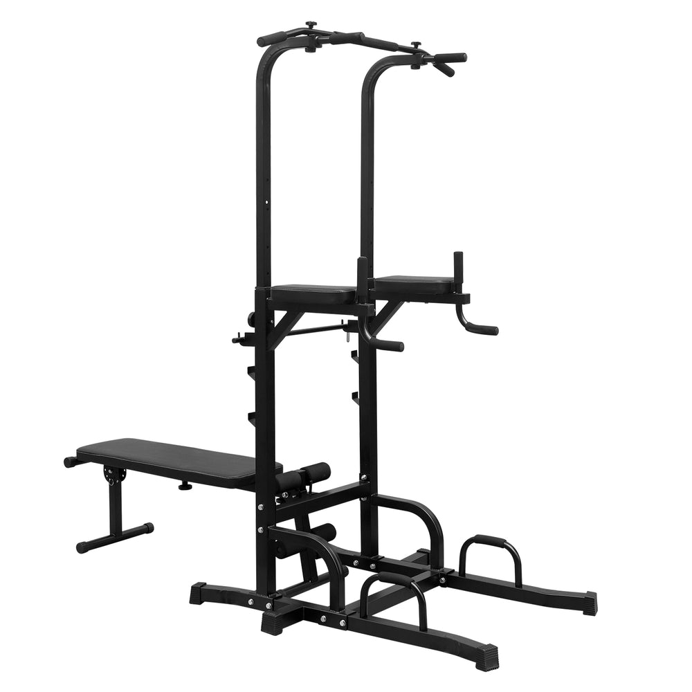 Ultimate Fitness Tower: Versatile Pull-Up & Dip Station