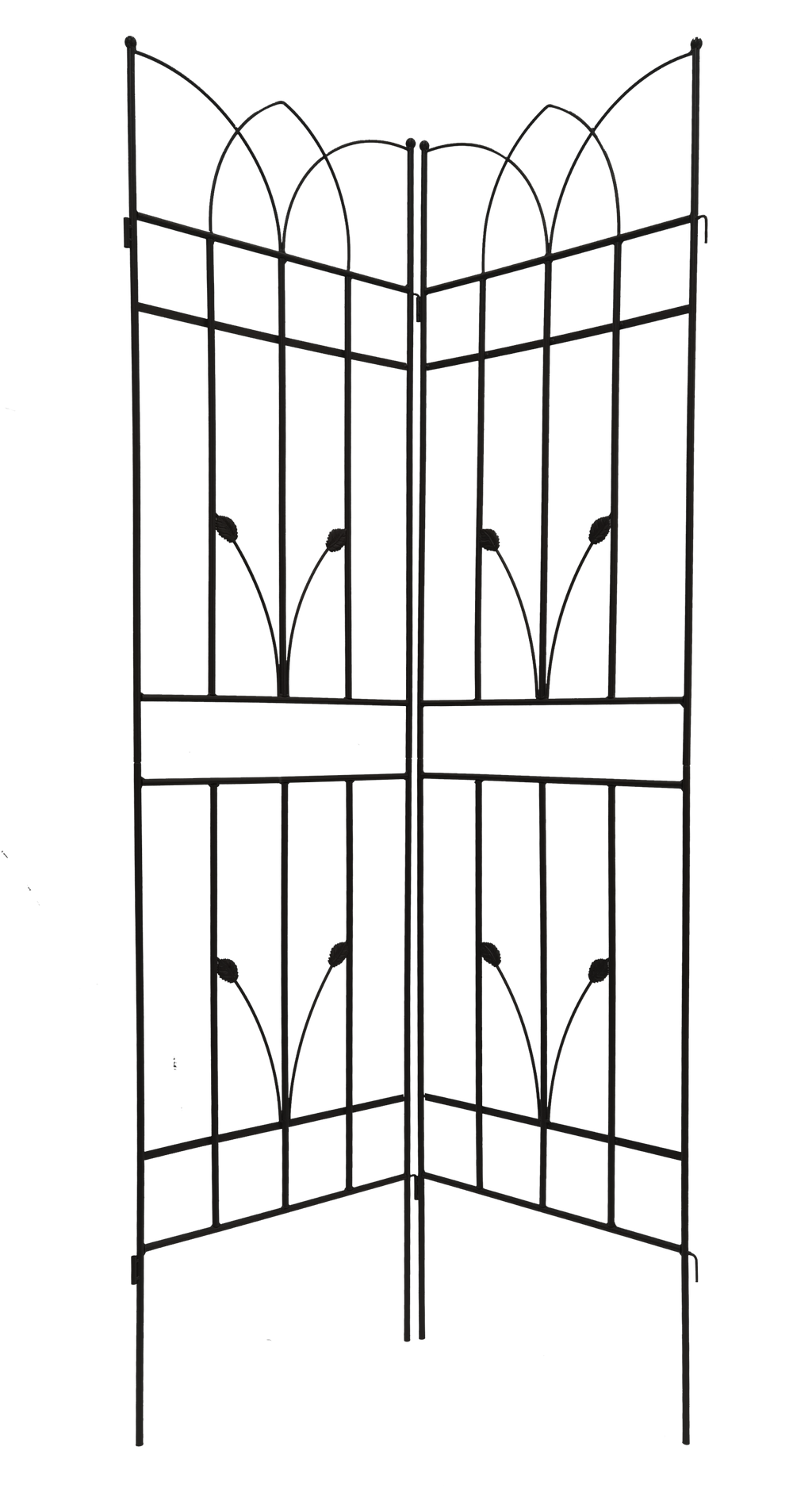 Stylish Metal Garden Trellis Set for Climbing Plants