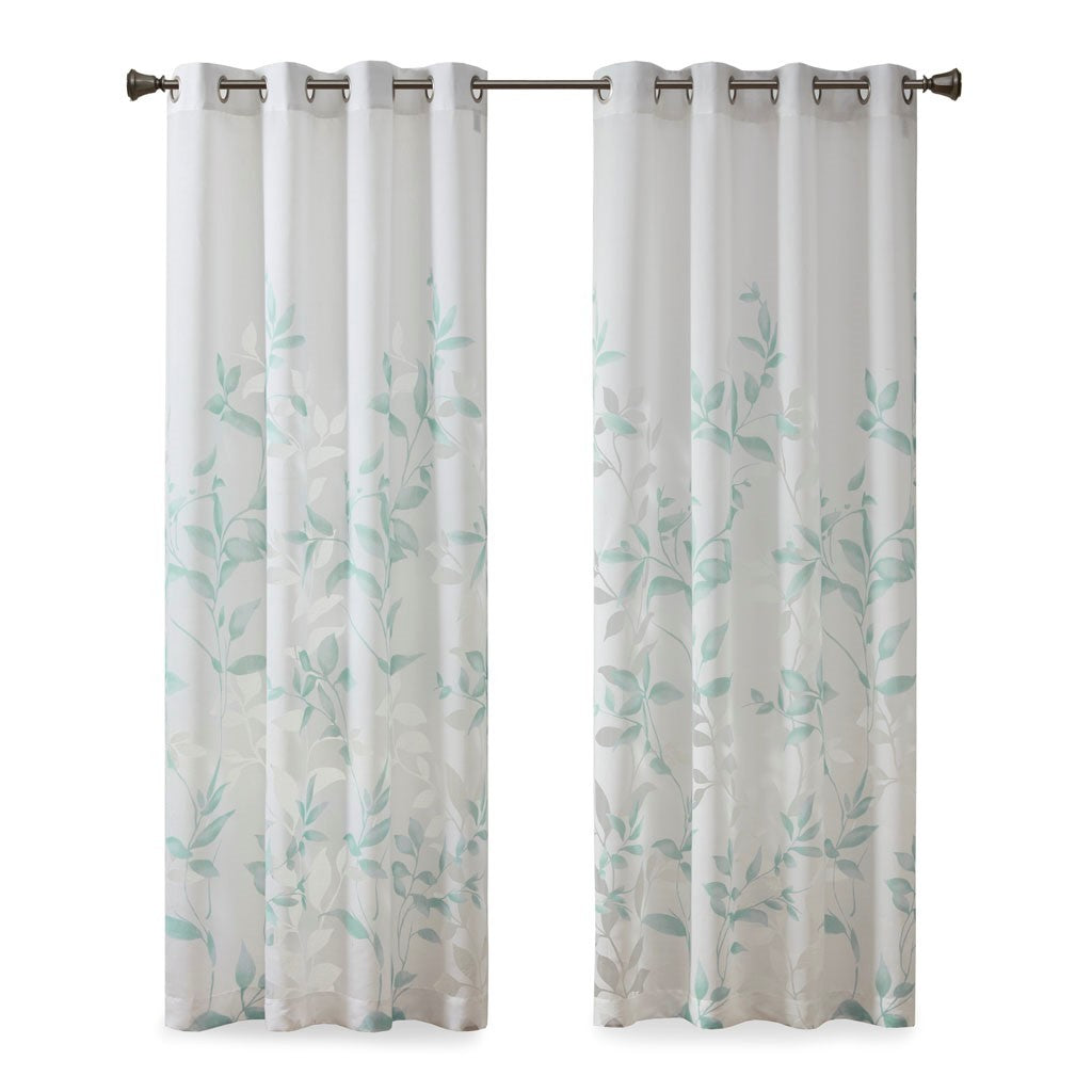 Sheer Charm Burnout Curtain Panel