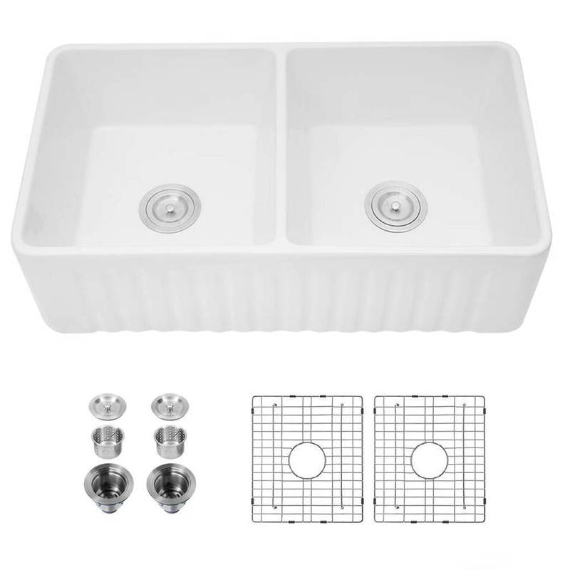 Charming White Farmhouse Sink