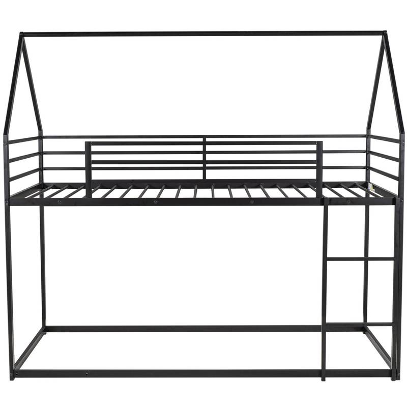 Cozy Black House Bunk Bed