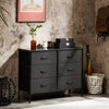 Stylish Storage Dresser with 6 Drawers and Wooden Top