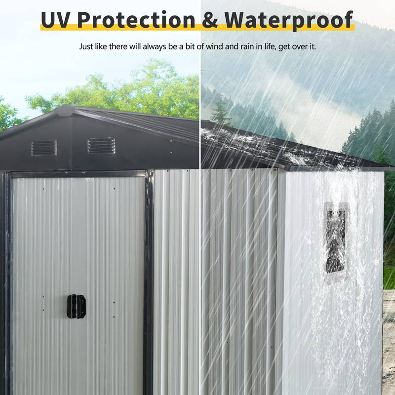 Stylish Outdoor Storage Shed with Window