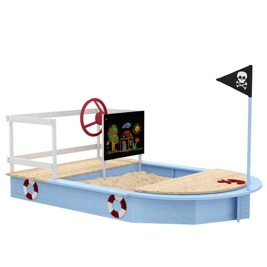 Pirate Ship Wooden Sandbox Adventure