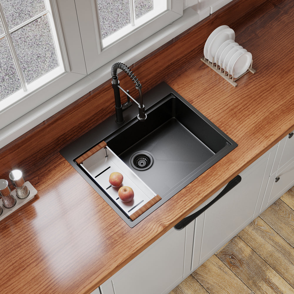 Sleek Stainless Steel Drop-In Kitchen Sink