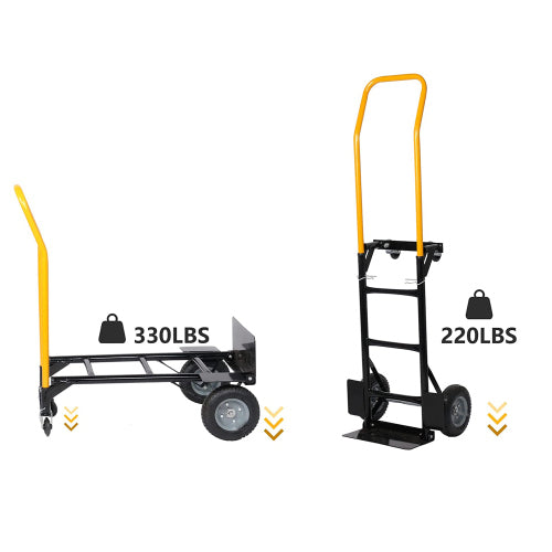 Versatile Heavy-Duty Cart: Dual Dolly & Push Design for Easy Moving