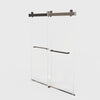Matte Black Frameless Soft-Close Double Sliding Shower Door