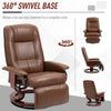 Cozy Swivel Recliner with Footrest