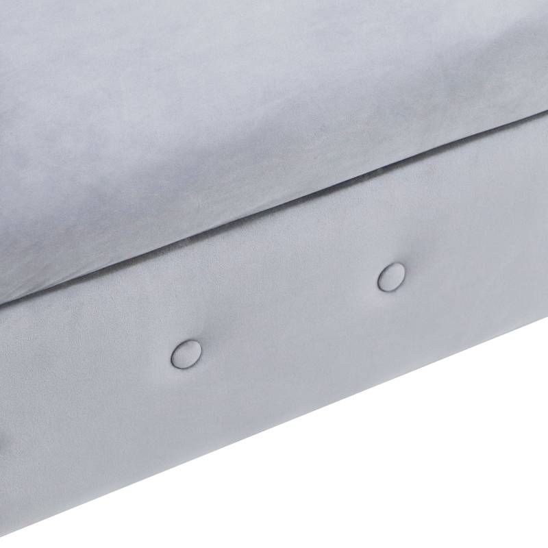 Velvet Dream Lounge Chair with Storage & Pillow