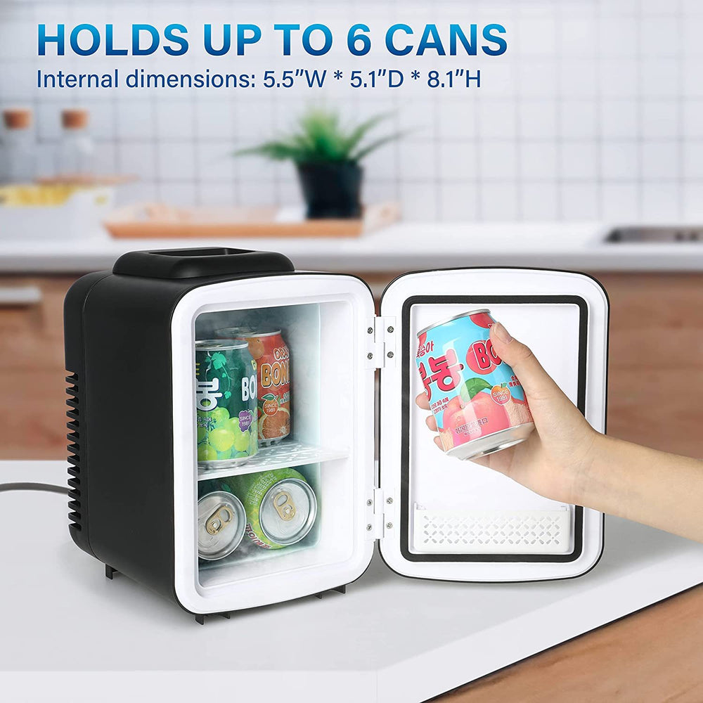 Chill & Warm Mini Fridge - Portable Cooler for Skincare & Snacks