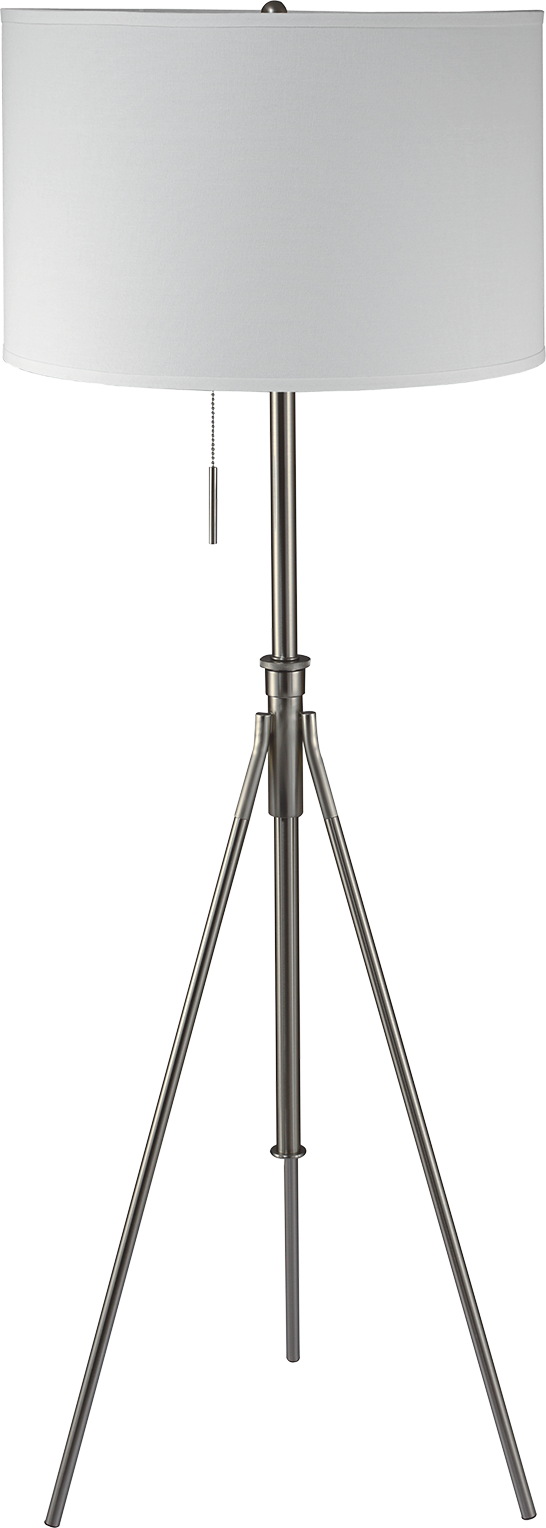 Versatile Adjustable Tripod Floor Lamp with Shade