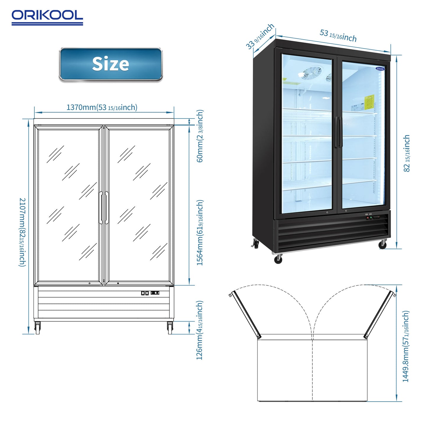 Chill & Showcase Glass Door Fridge