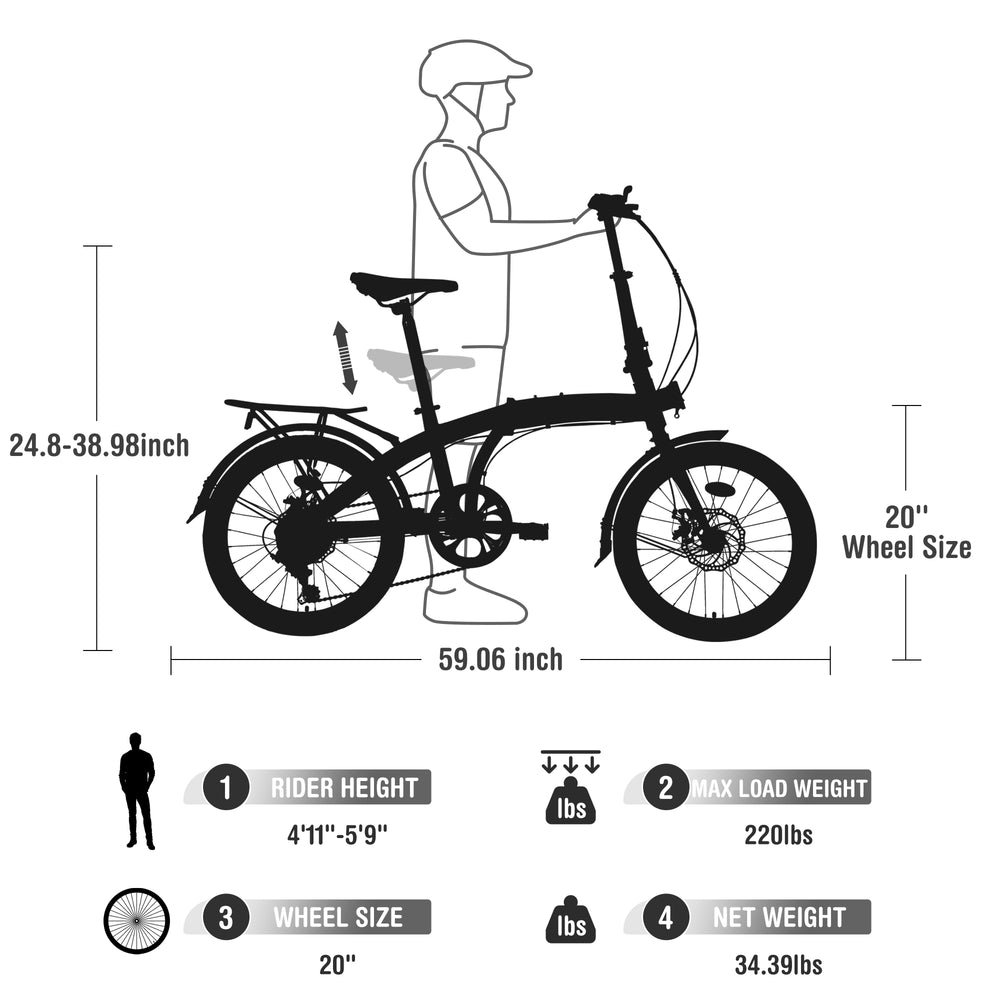 Foldable City Cruiser Bike